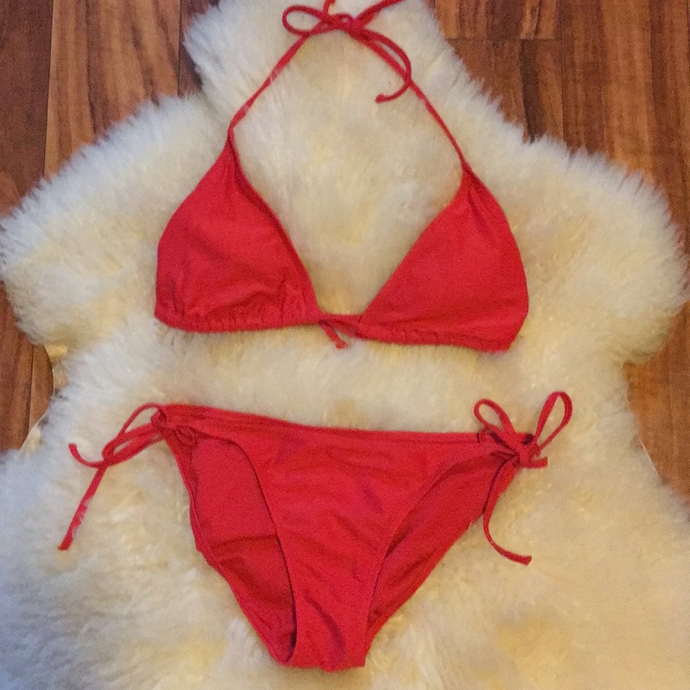 Red old navy string bikini